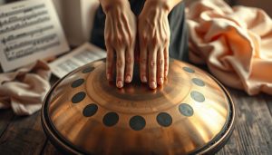 Partition handpan 9 notes : idées d’exercices pour main droite et gauche